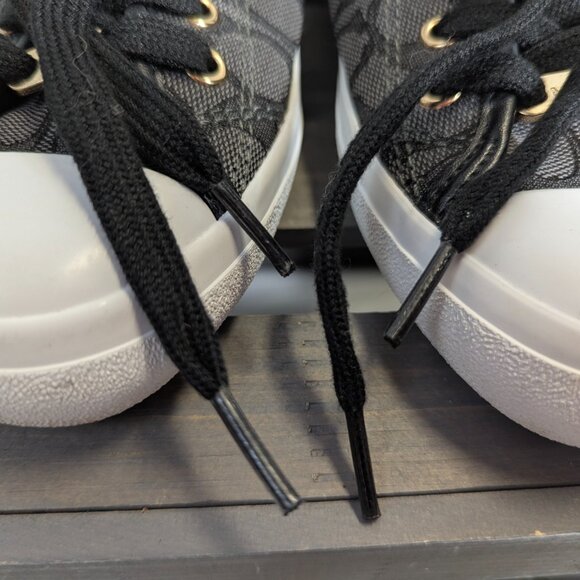NWOB Coach Signature Logo Black/Gray Tennis Shoes Size 7.5 - Picture 14 of 15